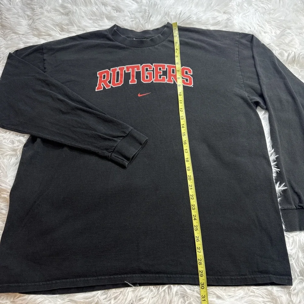 Rare! Vintage 90's Rutgers Scarlet Knights Shirt Nike Team‎ Center Swoosh Men XL